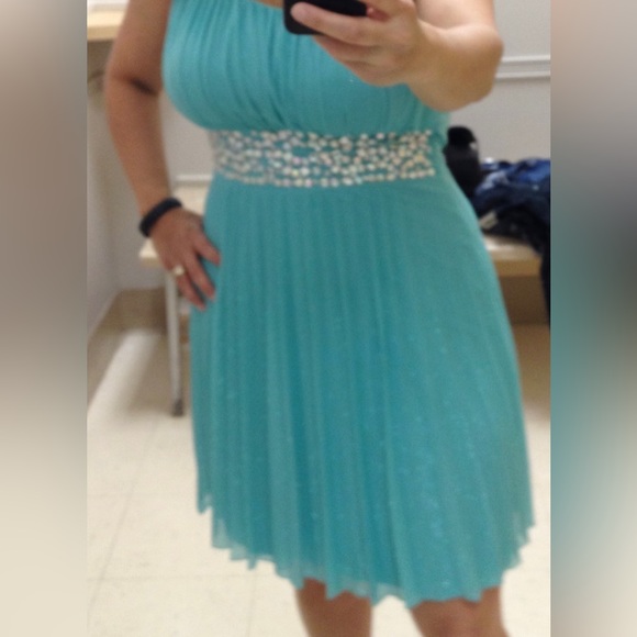Speechless Aquamarine Junior Party Dress - Picture 1 of 4
